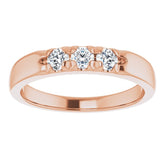 14K Rose 1/3 CTW Natural Diamond Anniversary Band